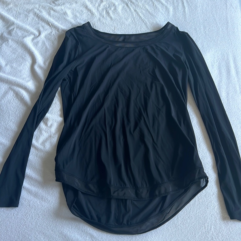 Lululemon Sheer Open Back Long Sleeve